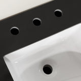 WYLDER 36IN VANITY IN ALMOND LATTE WITH BLACK GRANITE TOP & CERAMIC BASIN