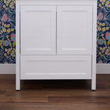 Hanleigh 30 in. Vanity with Shaker Doors in Delicate White