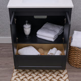 Hanleigh 30 in. Vanity with Shaker Doors in Dark Horse