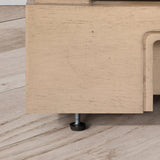 SCARLETT 60IN VANITY IN SAHARA BIRCH WITH WHITE QUARTZ TOP & CERAMIC BASIN