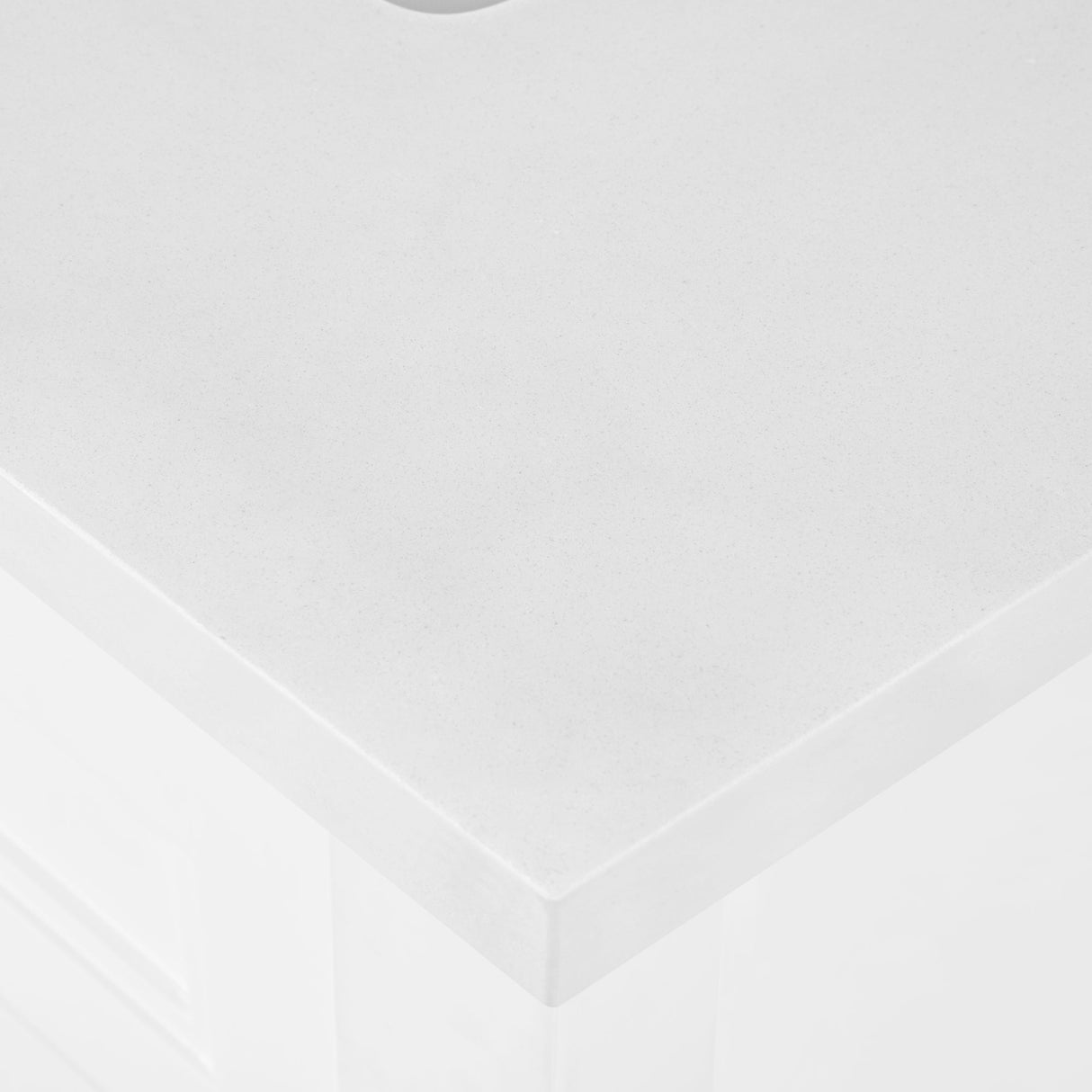 SCARLETT 60IN VANITY IN WHITE WITH WHITE QUARTZ TOP & CERAMIC BASIN
