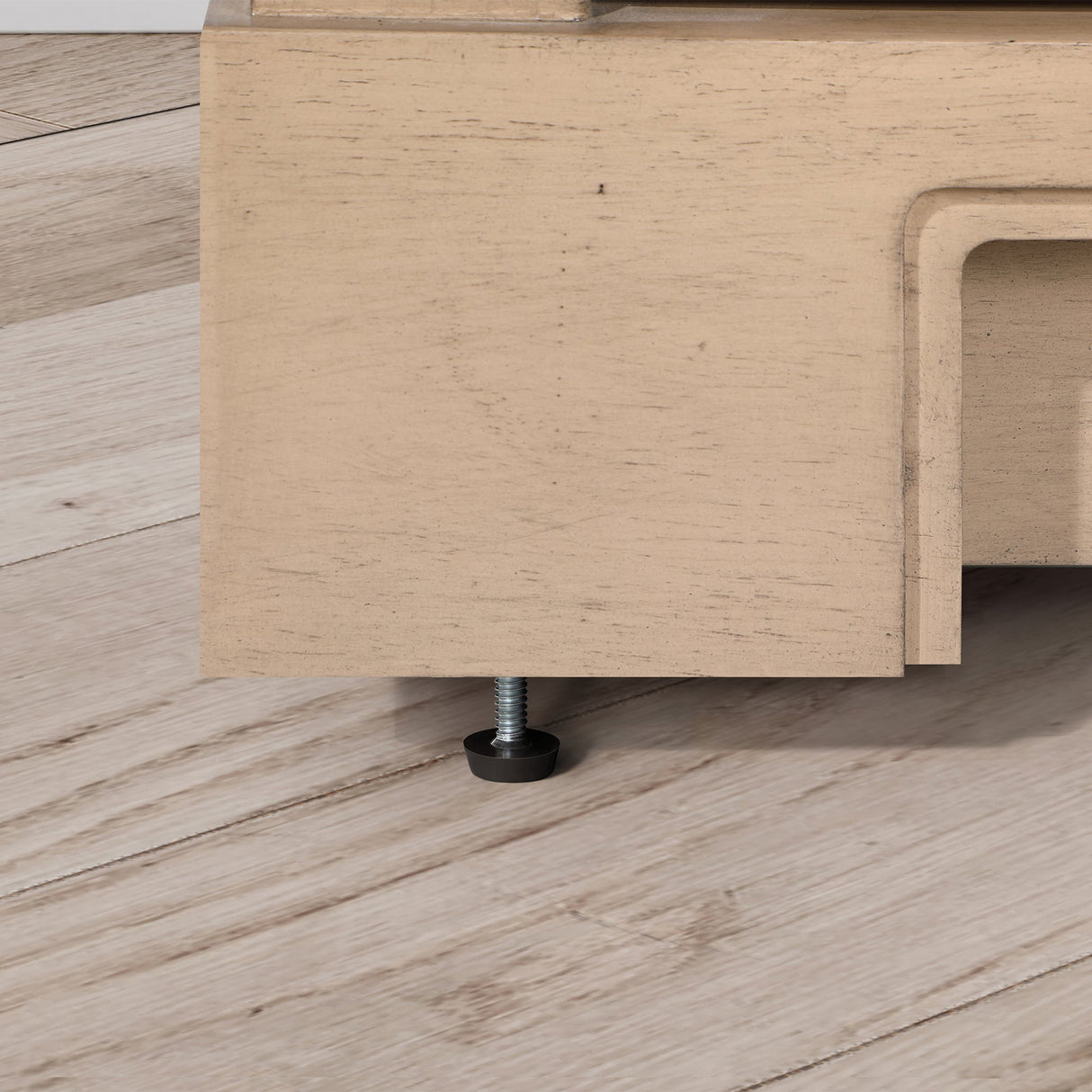 SCARLETT 42IN VANITY IN SAHARA BIRCH WITH WHITE QUARTZ TOP & CERAMIC BASIN