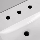 SCARLETT 42IN VANITY IN WHITE WITH WHITE QUARTZ TOP & CERAMIC BASIN