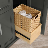 SCARLETT 60IN VANITY IN CHARCOAL GREY WITH WHITE QUARTZ TOP & CERAMIC BASIN