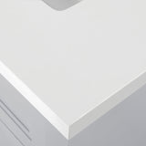 SCARLETT 60IN VANITY IN DOVE GREY WITH WHITE QUARTZ TOP & CERAMIC BASIN