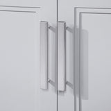 SCARLETT 60IN VANITY IN DOVE GREY WITH WHITE QUARTZ TOP & CERAMIC BASIN