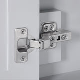 SCARLETT 60IN VANITY IN DOVE GREY WITH WHITE QUARTZ TOP & CERAMIC BASIN