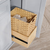 SCARLETT 60IN VANITY IN DOVE GREY WITH WHITE QUARTZ TOP & CERAMIC BASIN