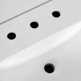 SCARLETT 42IN VANITY IN CHARCOAL GREY WITH WHITE QUARTZ TOP & CERAMIC BASIN