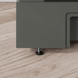 SCARLETT 36IN VANITY IN CHARCOAL GOAL WITH WHITE QUARTZ TOP & CERAMIC BASIN