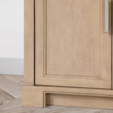 SCARLETT 36IN VANITY IN SAHARA BIRCH WITH WHITE QUARTZ TOP & CERAMIC BASIN