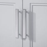 SCARLETT 30IN VANITY IN DOVE GREY WITH WHITE QUARTZ TOP & CERAMIC BASIN