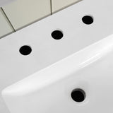 SCARLETT 30IN VANITY IN DOVE GREY WITH WHITE QUARTZ TOP & CERAMIC BASIN