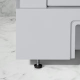 SCARLETT 30IN VANITY IN DOVE GREY WITH WHITE QUARTZ TOP & CERAMIC BASIN