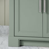 SCARLETT 30IN VANITY IN SAGE GREEN WITH WHITE QUARTZ TOP & CERAMIC BASIN