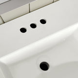 SCARLETT 30IN VANITY IN SAGE GREEN WITH WHITE QUARTZ TOP & CERAMIC BASIN