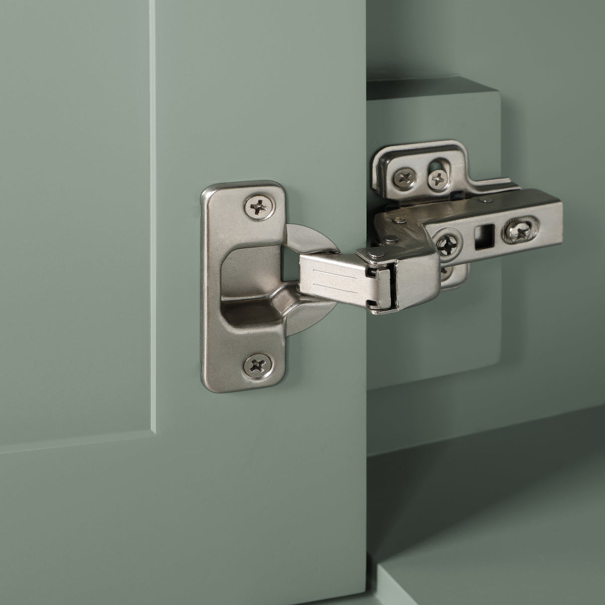 SCARLETT 30IN VANITY IN SAGE GREEN WITH WHITE QUARTZ TOP & CERAMIC BASIN