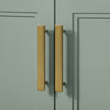 SCARLETT 30IN VANITY IN SAGE GREEN WITH WHITE QUARTZ TOP & CERAMIC BASIN