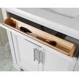 SCARLETT 30IN VANITY IN WHITE WITH WHITE QUARTZ TOP & CERAMIC BASIN