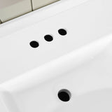 SCARLETT 30IN VANITY IN WHITE WITH WHITE QUARTZ TOP & CERAMIC BASIN