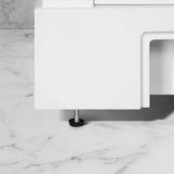 SCARLETT 30IN VANITY IN WHITE WITH WHITE QUARTZ TOP & CERAMIC BASIN