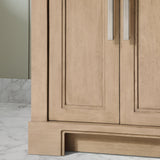 SCARLETT 24IN VANITY IN SAHARA BIRCH WITH WHITE QUARTZ TOP & CERAMIC BASIN