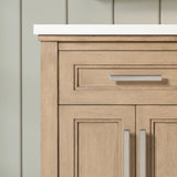 SCARLETT 24IN VANITY IN SAHARA BIRCH WITH WHITE QUARTZ TOP & CERAMIC BASIN