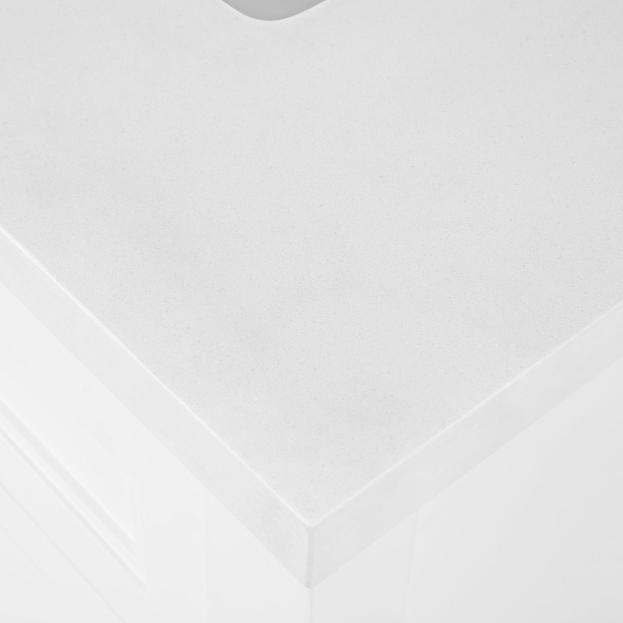 SCARLETT 24IN VANITY IN WHITE WITH WHITE QUARTZ TOP & CERAMIC BASIN