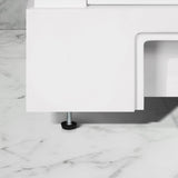 SCARLETT 24IN VANITY IN WHITE WITH WHITE QUARTZ TOP & CERAMIC BASIN