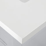 SCARLETT 24IN VANITY IN DOVE GREY WITH WHITE QUARTZ TOP & CERAMIC BASIN