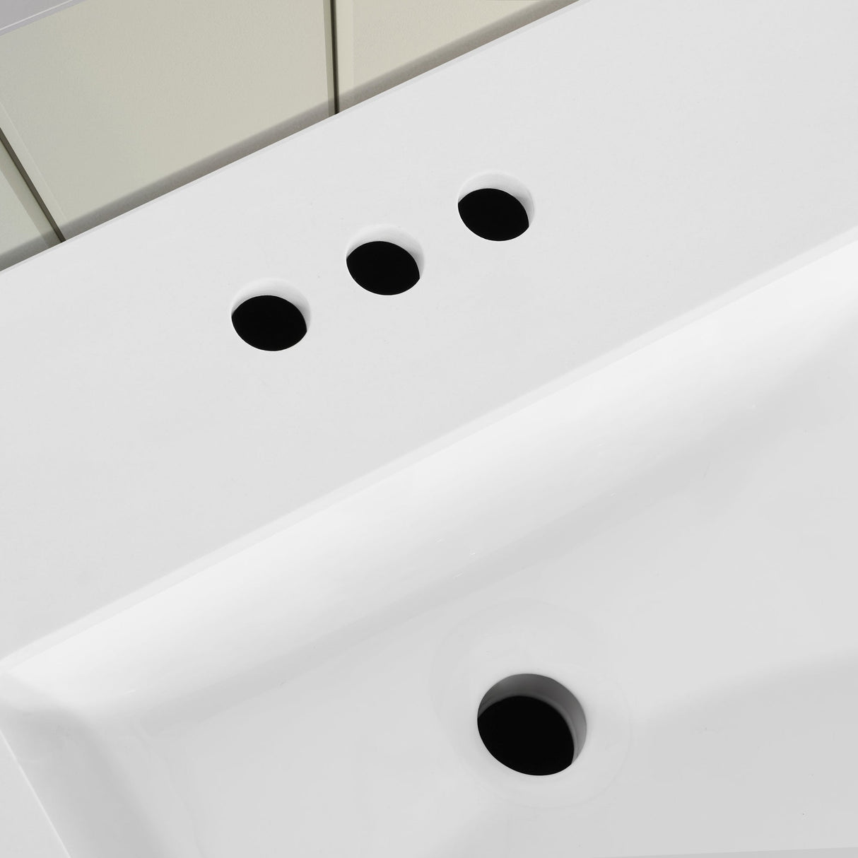 SCARLETT 24IN VANITY IN DOVE GREY WITH WHITE QUARTZ TOP & CERAMIC BASIN