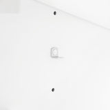 BANKS 42IN VANITY WITH SLAB DOOR IN WHITE WITH WHITE QUARTZ TOP & CERAMIC BASIN