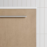 MILLS 18IN VANITY IN SAHARA BIRCH WITH A WHITE INTEGRATED CERAMIC BASIN