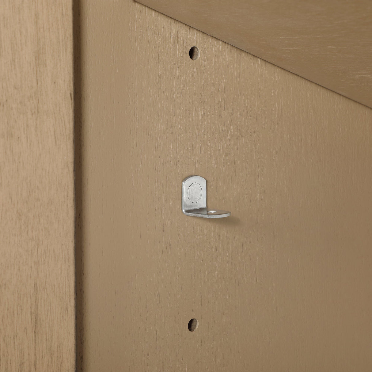 MILLS 18IN VANITY IN SAHARA BIRCH WITH A WHITE INTEGRATED CERAMIC BASIN