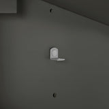 BANKS 42IN VANITY WITH SLAB DOOR IN CHARCOAL GREY WITH WHITE QUARTZ TOP & CERAMIC BASIN