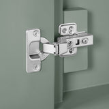 BANKS 30IN VANITY WITH SLAB DOOR IN SAGE GREEN WHITE QUARTZ TOP & CERAMIC BASIN