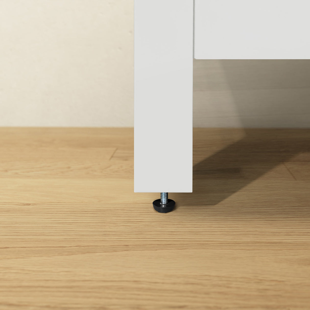 BANKS 30IN VANITY WITH SLAB DOOR IN WHITE WITH WHITE QUARTZ TOP & CERAMIC BASIN