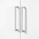 BANKS 30IN VANITY WITH SLAB DOOR IN WHITE WITH WHITE QUARTZ TOP & CERAMIC BASIN