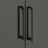 BANKS 36IN VANITY WITH SLAB DOOR IN CHARCOAL GREY WITH WHITE QUARTZ TOP & CERAMIC BASIN