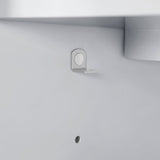 BANKS 36IN VANITY WITH SLAB DOOR IN DOVE GREY WITH WHITE QUARTZ TOP & CERAMIC BASIN