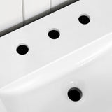 BANKS 36IN VANITY WITH SLAB DOOR IN SAHARA BIRCH WHITE QUARTZ TOP & CERAMIC BASIN