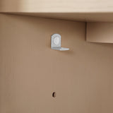 BANKS 36IN VANITY WITH SLAB DOOR IN SAHARA BIRCH WHITE QUARTZ TOP & CERAMIC BASIN