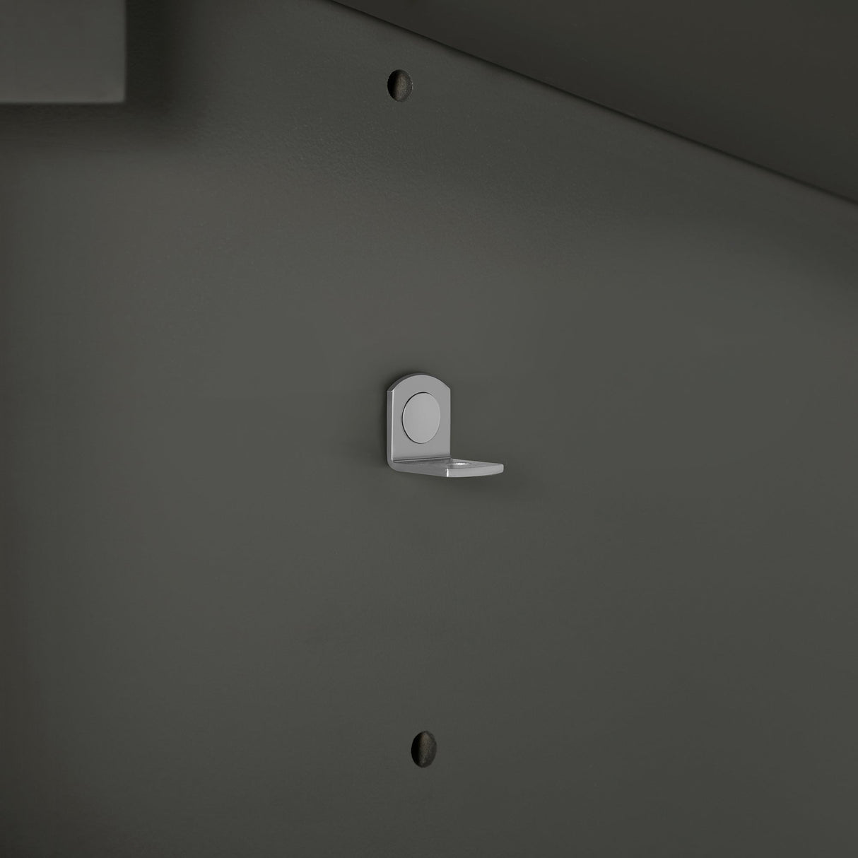 BANKS 30IN VANITY WITH SLAB DOOR IN CHARCOAL GREY WITH WHITE QUARTZ TOP & CERAMIC BASIN