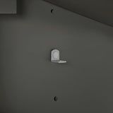 BANKS 30IN VANITY WITH SLAB DOOR IN CHARCOAL GREY WITH WHITE QUARTZ TOP & CERAMIC BASIN