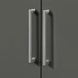 BANKS 30IN VANITY WITH SLAB DOOR IN CHARCOAL GREY WITH WHITE QUARTZ TOP & CERAMIC BASIN