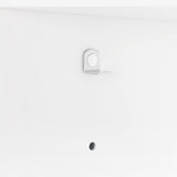 BANKS 42IN VANITY WITH SHAKER DOOR IN WHITE WITH WHITE QUARTZ TOP & CERAMIC BASIN