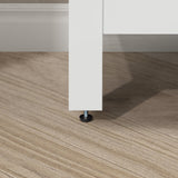 BANKS 36IN VANITY WITH SHAKER DOOR IN WHITE WITH WHITE QUARTZ TOP & CERAMIC BASIN