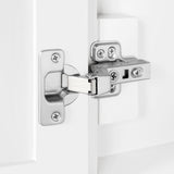 BANKS 36IN VANITY WITH SHAKER DOOR IN WHITE WITH WHITE QUARTZ TOP & CERAMIC BASIN