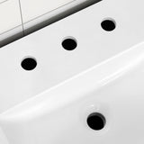 BANKS 42IN VANITY WITH SHAKER DOOR IN SAHARA BIRCH WHITE QUARTZ TOP & CERAMIC BASIN