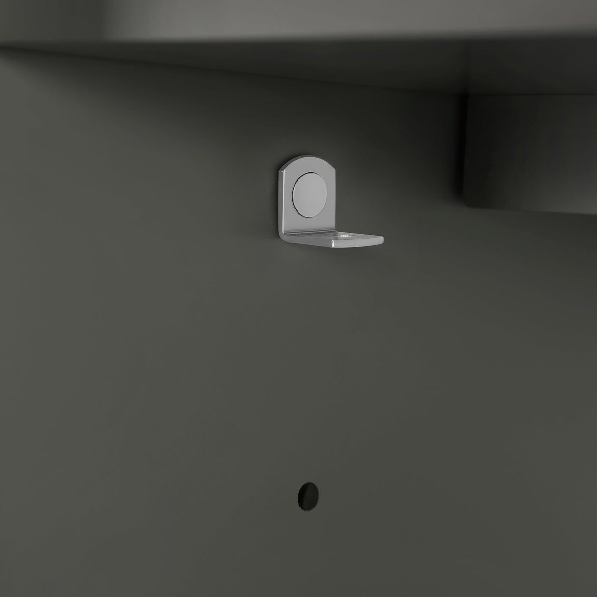 BANKS 36IN VANITY WITH SHAKER DOOR IN CHARCOAL GREY WITH WHITE QUARTZ TOP & CERAMIC BASIN